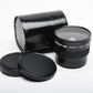 Albinar ADG Super Wide Fish-eye conversion lens (49mm), Caps, Case, Clean