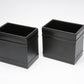 Set of 2 Ace 4x5 hard rubber developing tanks