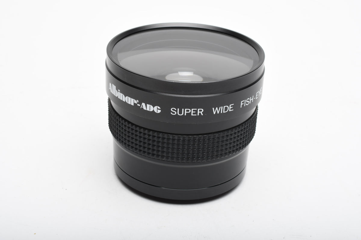 Albinar ADG Super Wide Fish-eye conversion lens (49mm), Caps, Case, Clean