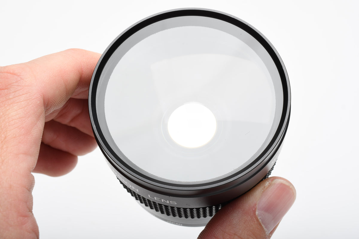 Albinar ADG Super Wide Fish-eye conversion lens (49mm), Caps, Case, Clean