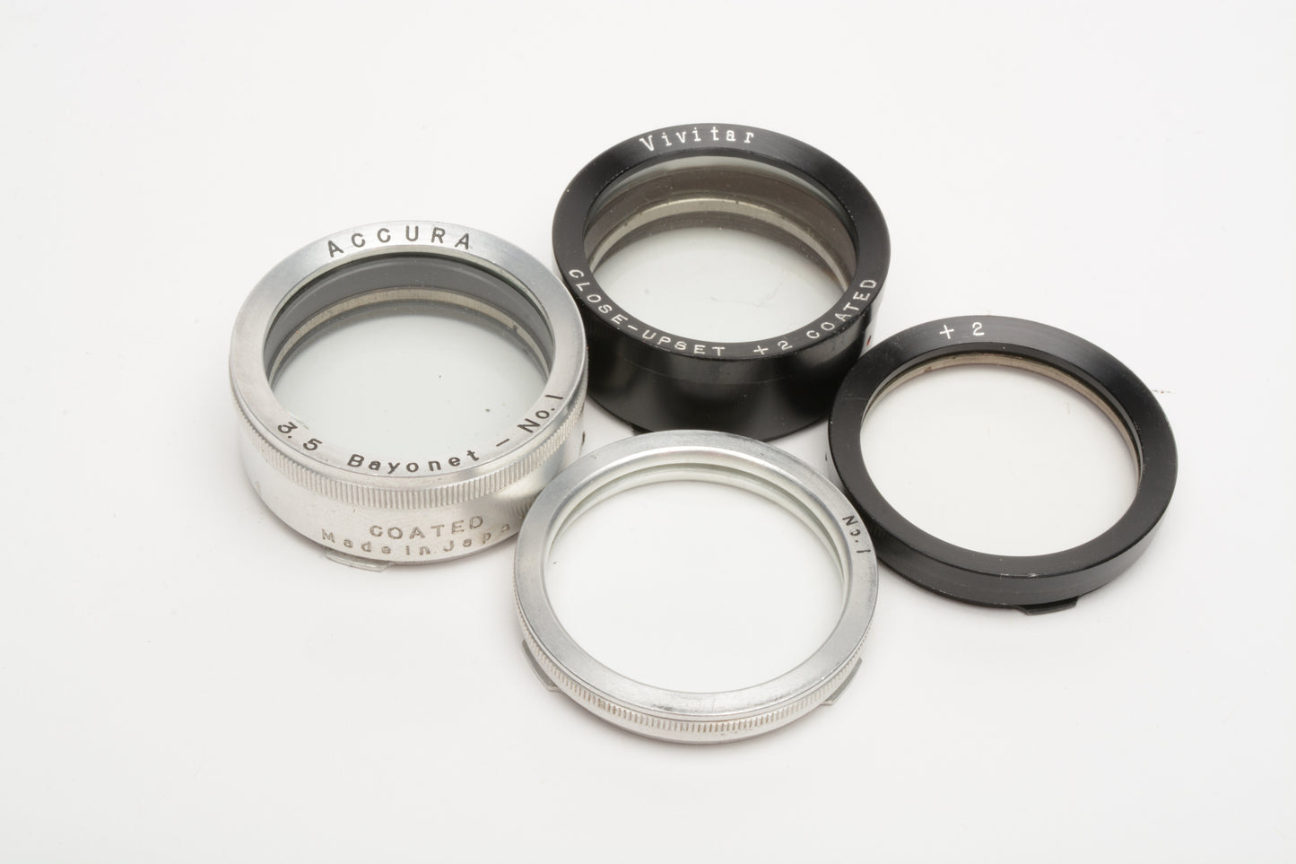 Set of 9 28.5mm filters Rollei Hellgrun, UV, Sport, Gelb, Hellblau + Close-ups