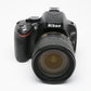 Nikon D5100 DSLR w/Nikkor 18-70mm F3.5-4.5G VR lens, 12,502 Acts, batt+charger+UV