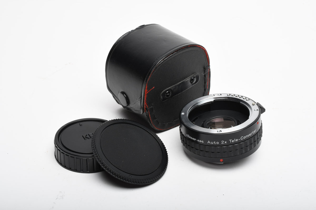 Albinar ADG 2X Teleconverter for Pentax PK mount (Program), caps + case