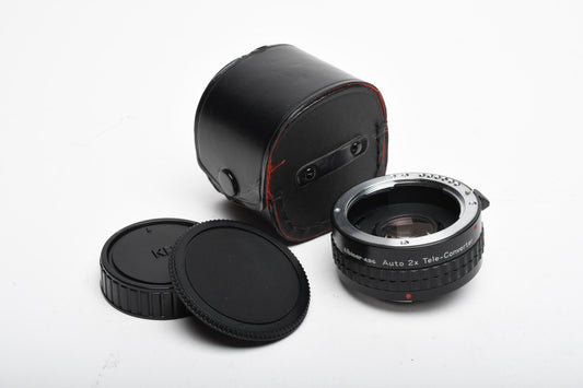 Albinar ADG 2X Teleconverter for Pentax PK mount (Program), caps + case