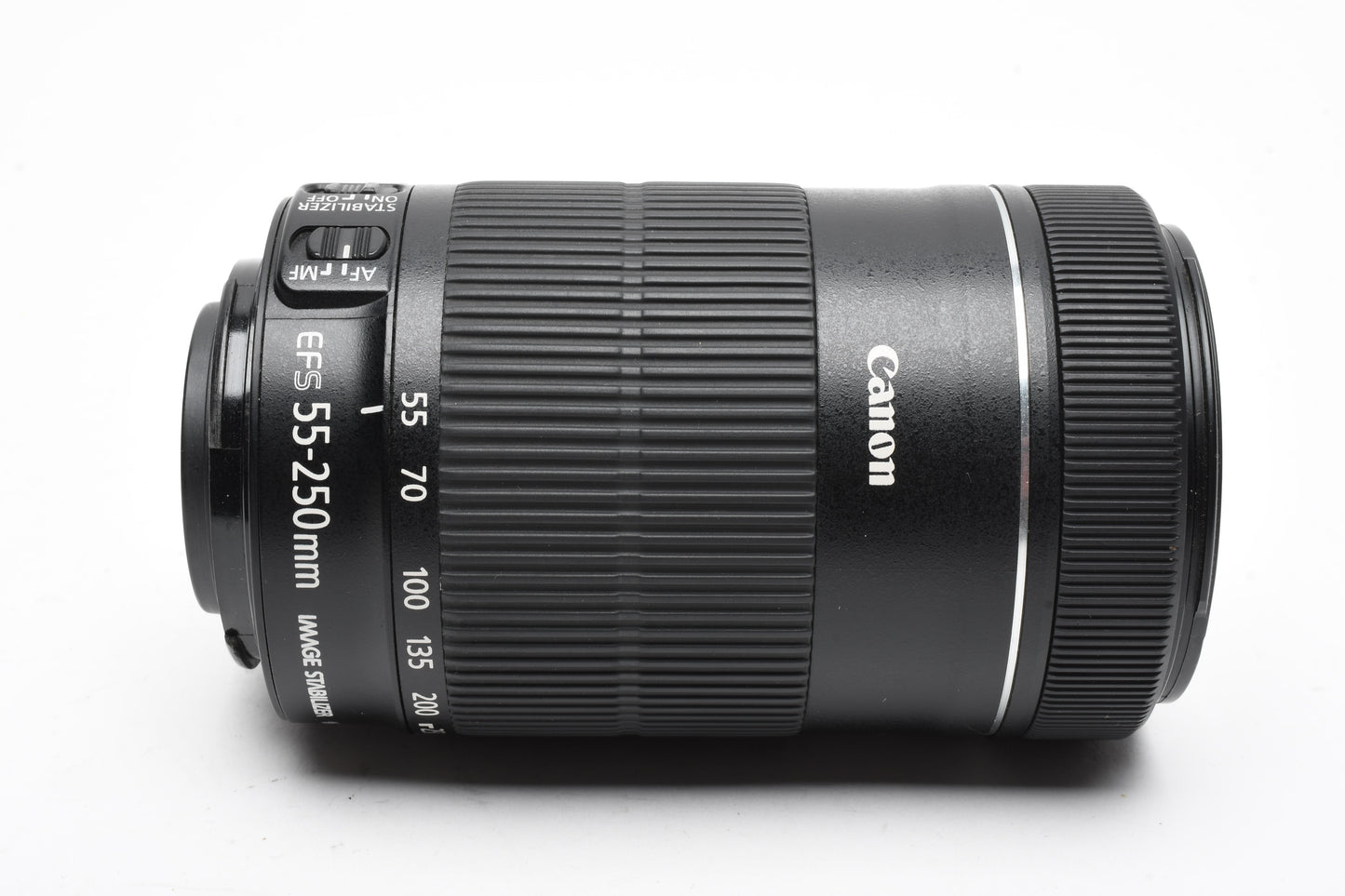 Canon EF-S 55-250mm f4-5.6 IS Zoom lens, w/Caps, Clean!