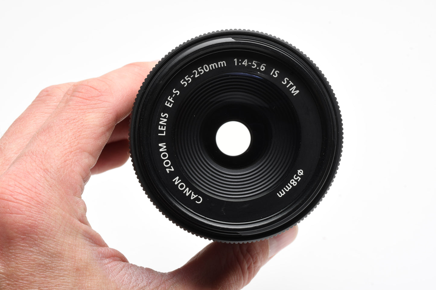Canon EF-S 55-250mm f4-5.6 IS Zoom lens, w/Caps, Clean!