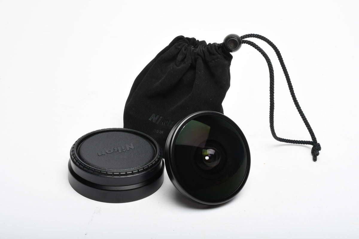 Nikon FC-E8 Fisheye Adapter, Cap + pouch, Mint-