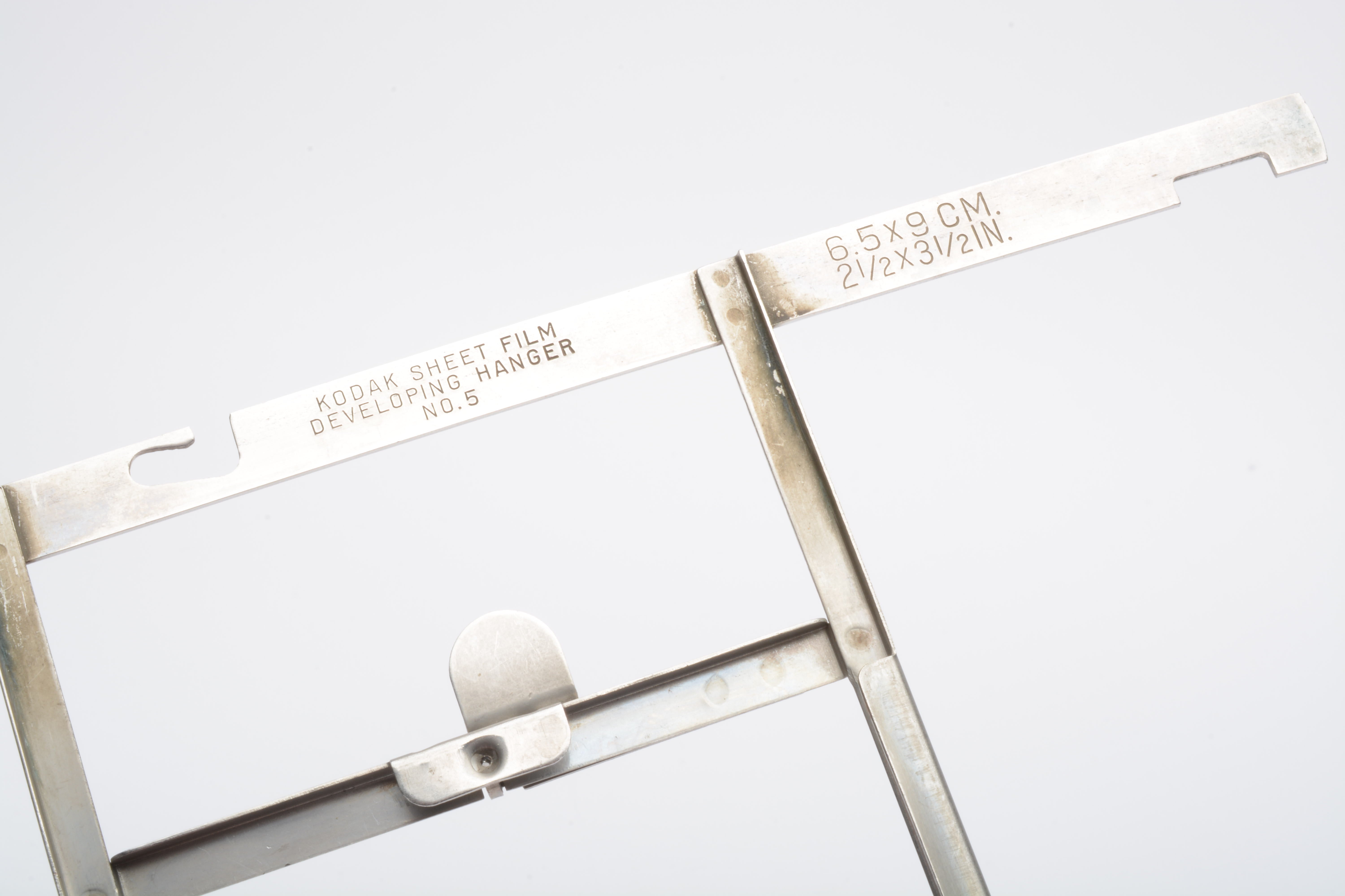 Kodak 4x5 hard rubber developing tank w/6X 2 1/2 x 3 1/2 film