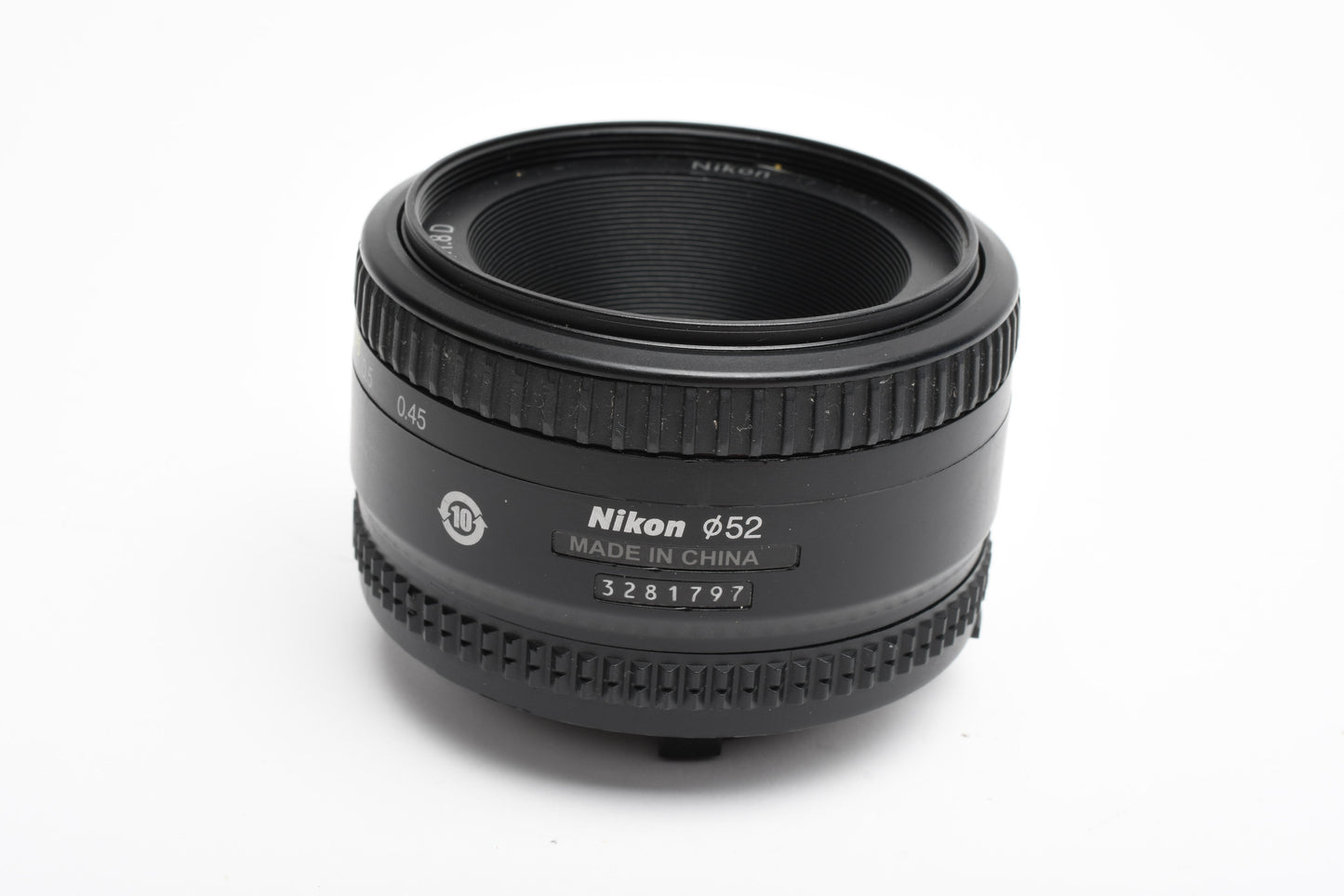 Nikon AF Nikkor 50mm f1.8D prime lens, very clean, nice prime lens w/caps