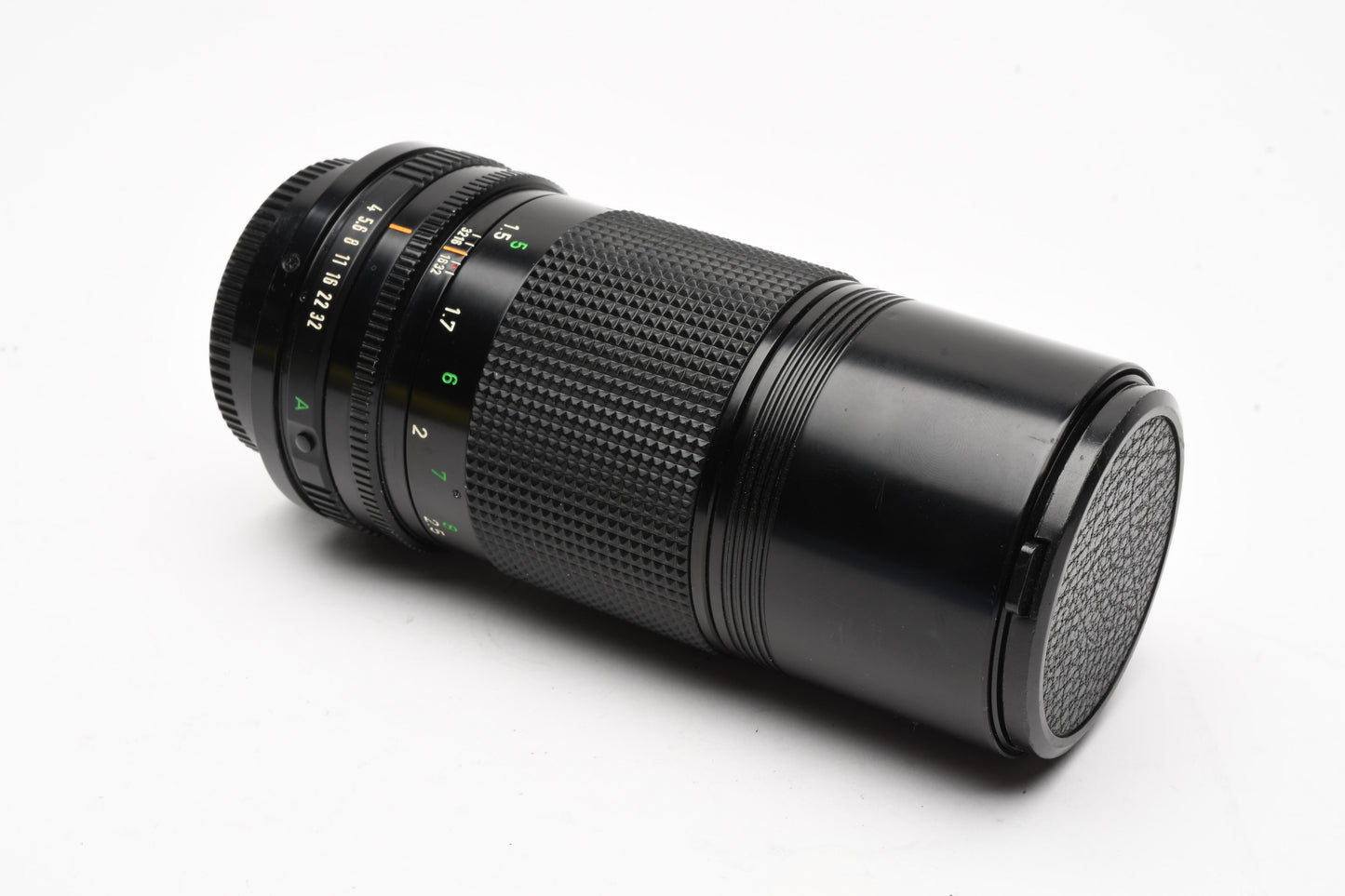 Canon 200mm f4 FD Telephoto lens, clean and sharp, Caps