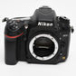 Nikon D600 DSLR Body w/Batt, charger, Only 7102 Acts, Mint- USA