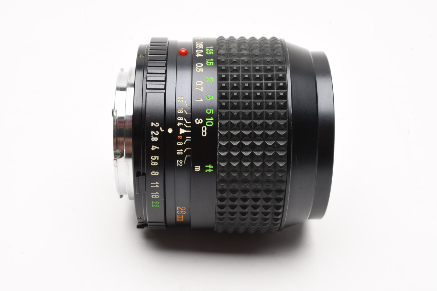 Minolta MD W.Rokkor-X 28mm F2 Lens for MD Mount, Caps, Sharp! Mint-