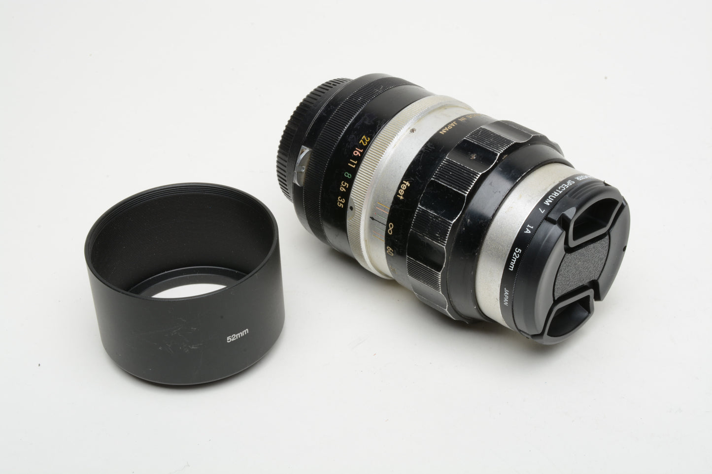 Nikon Nikkor-Q 135mm 13.5cm f3.5 Non-AI Portrait lens, UV, Hood, Bargain