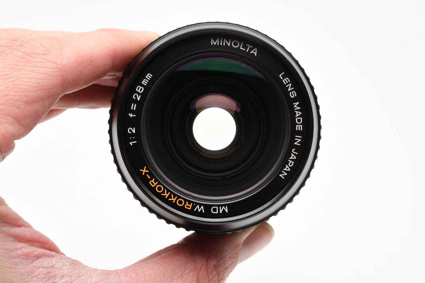 Minolta MD W.Rokkor-X 28mm F2 Lens for MD Mount, Caps, Sharp! Mint-