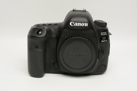 Canon EOS 5D Mark IV Body w/Batt, Charger, Only 39K Acts, Great!
