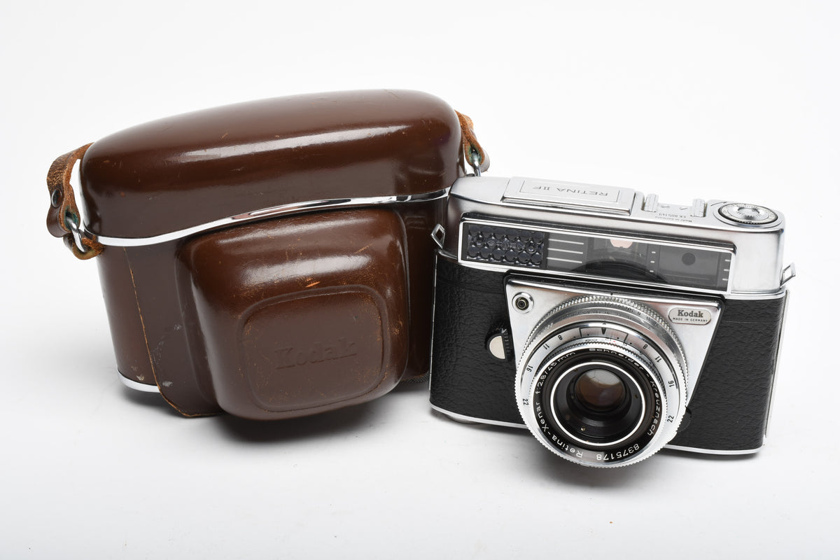 Kodak Retina IIF 35mm Rangefinder w/Xenar 45mm f2.8 lens, Case, Great!
