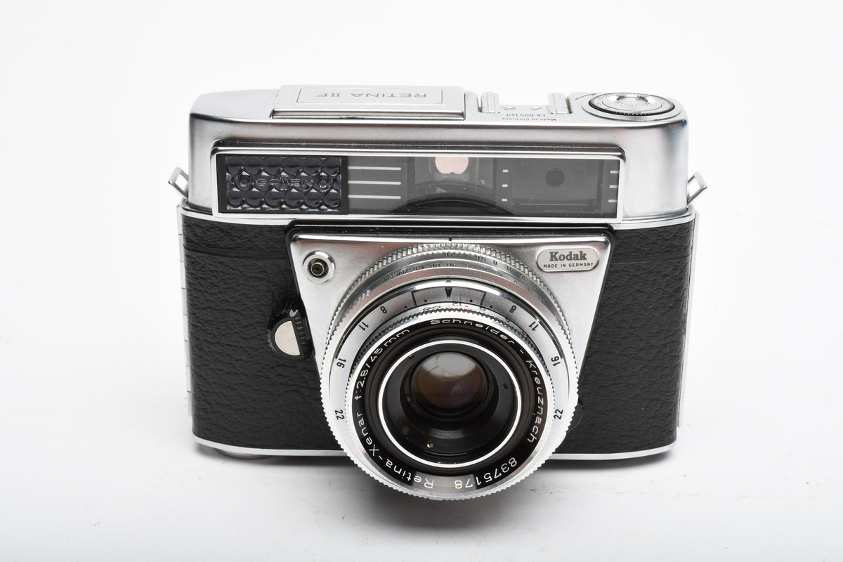 Kodak Retina IIF 35mm Rangefinder w/Xenar 45mm f2.8 lens, Case, Great!