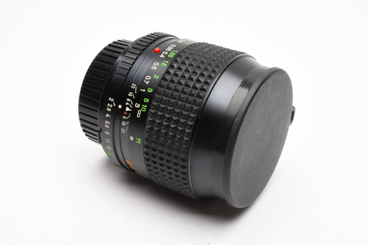 Minolta MD W.Rokkor-X 28mm F2 Lens for MD Mount, Caps, Sharp! Mint-