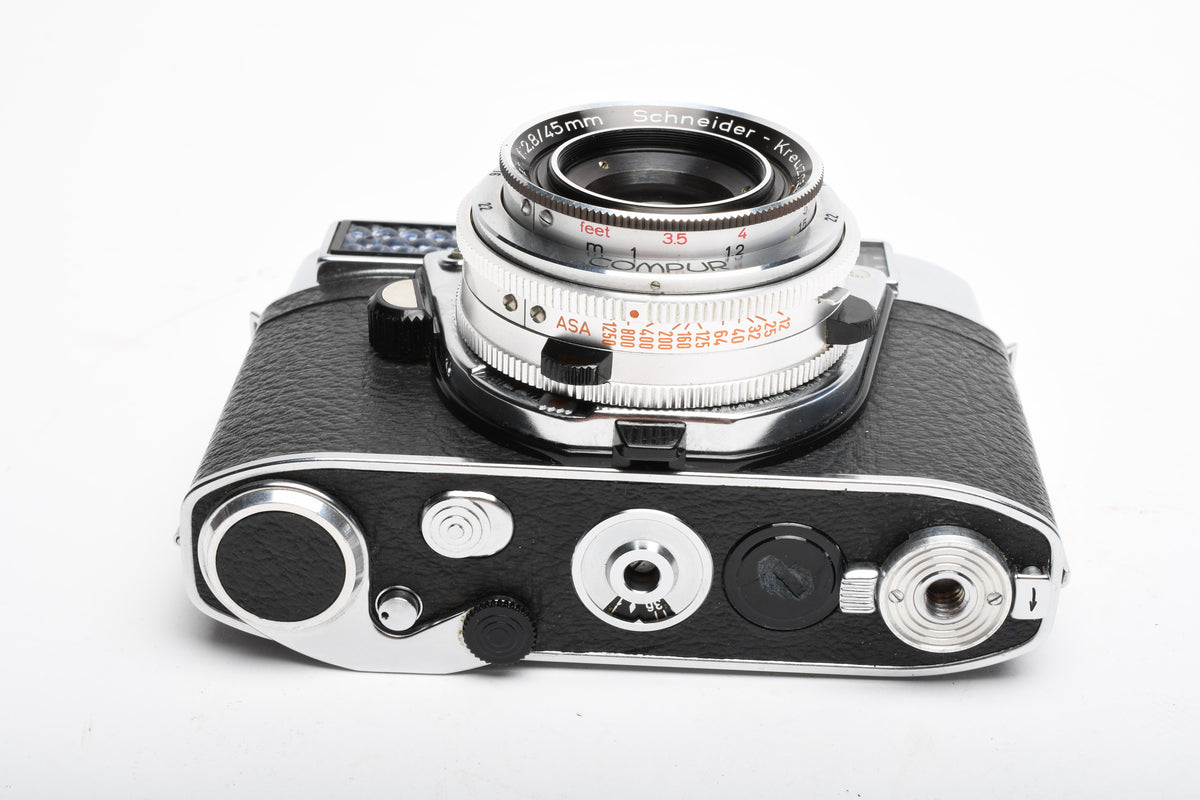 Kodak Retina IIF 35mm Rangefinder w/Xenar 45mm f2.8 lens, Case, Great!