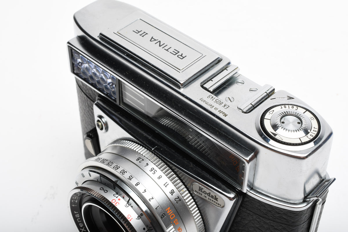 Kodak Retina IIF 35mm Rangefinder w/Xenar 45mm f2.8 lens, Case, Great!