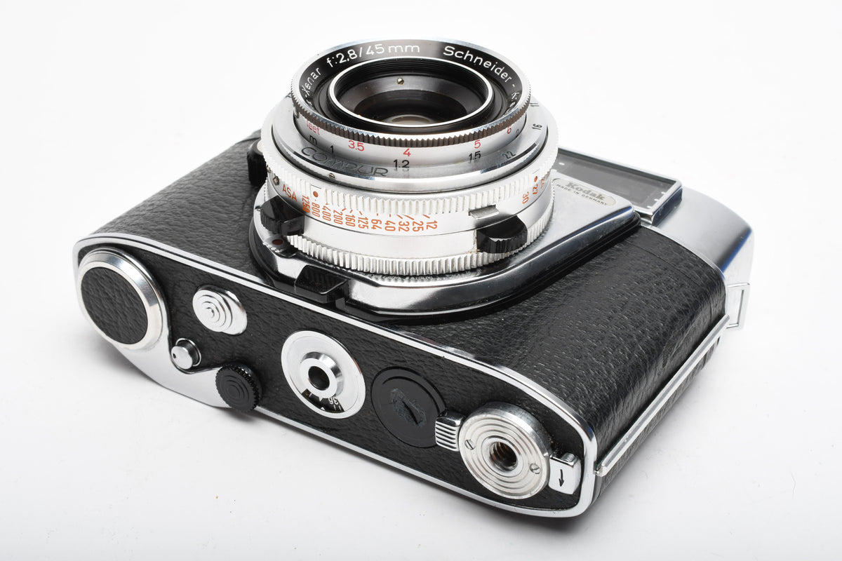 Kodak Retina IIF 35mm Rangefinder w/Xenar 45mm f2.8 lens, Case, Great!