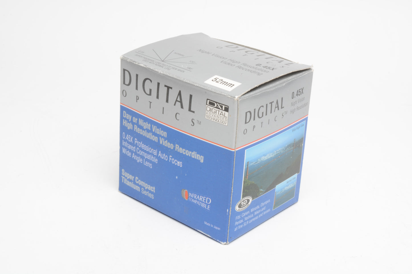 Digital Concepts .45X Wide Angle Macro 52mm Lens Digital High Definition With Caps