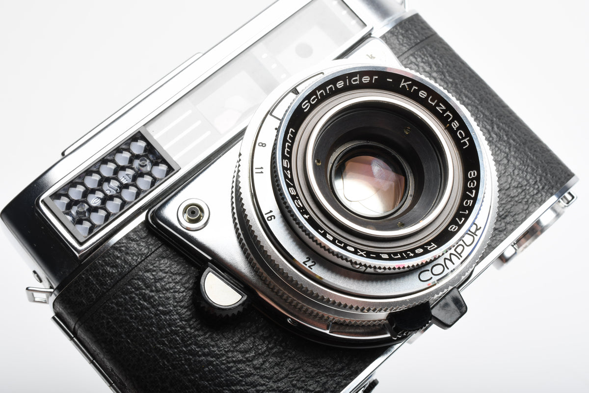 Kodak Retina IIF 35mm Rangefinder w/Xenar 45mm f2.8 lens, Case, Great!