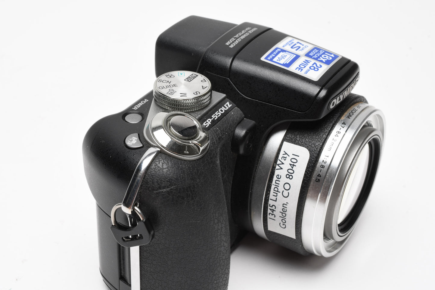 Olympus SP-550UZ 7.1MP Digital Point&Shoot, Tested, w/Nice case