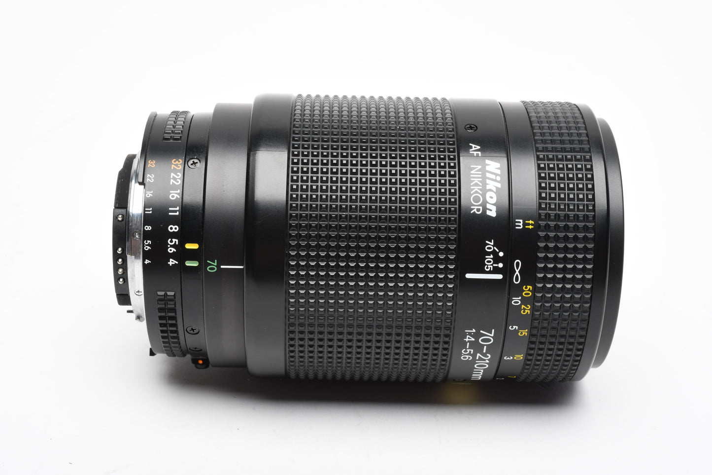 Nikon AF 70-210mm F4-5.6 zoom, caps, Smooth, Mint-