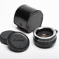 Vivitar MC 2X-22 Teleconverter for Pentax PK mount, caps + case