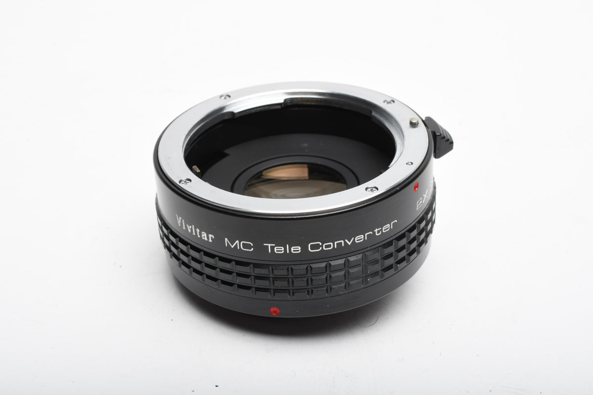 Vivitar MC 2X-22 Teleconverter for Pentax PK mount, caps + case