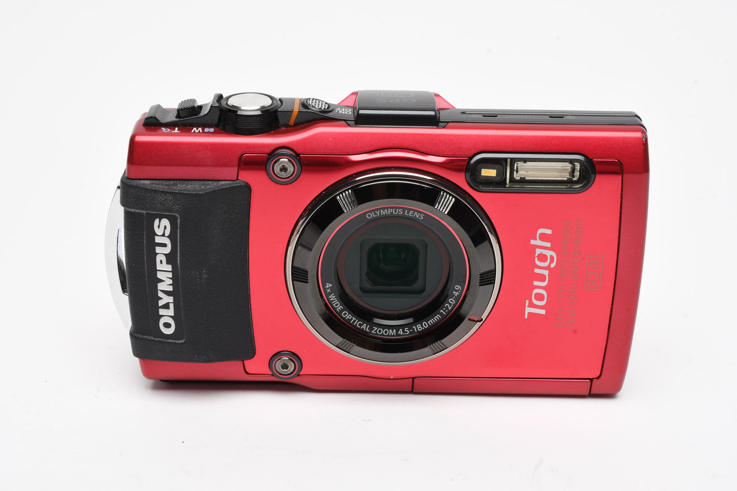 Olympus Stylus TG-4 Tough 16MP Digital Point&Shoot camera, Mint-, Boxed (Red)