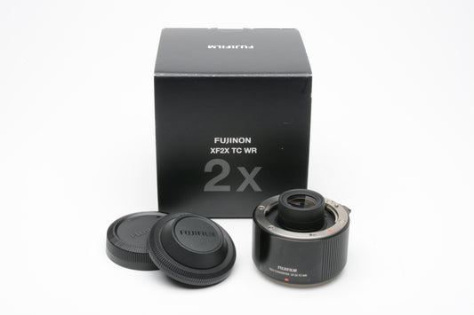 Fujifilm Fujinon XF2X TC WR 2X extender, caps, boxed, Mint-