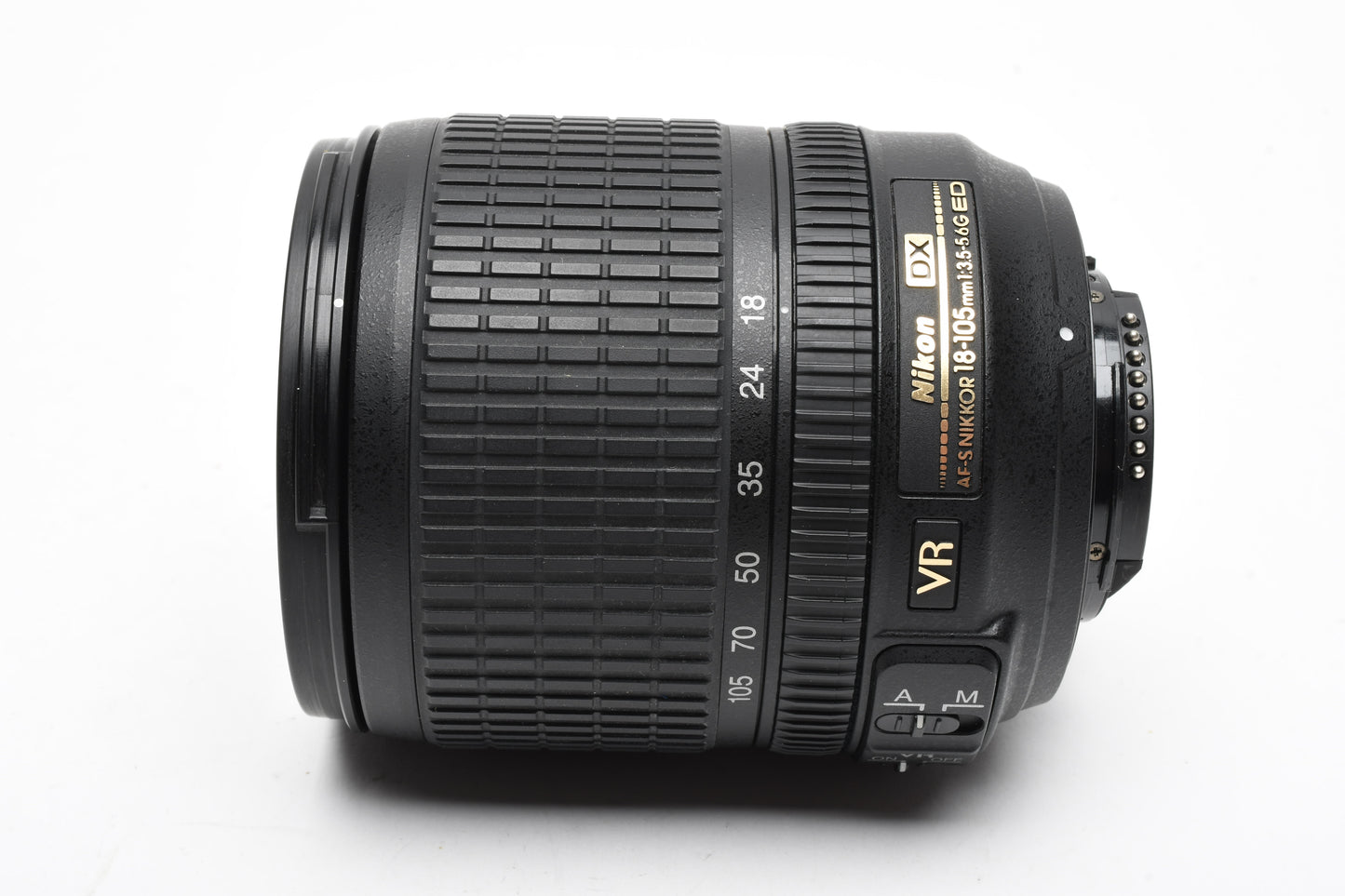 Nikon AF-S Nikkor 18-105mm F3.5-5.6G ED VR Zoom Lens, Hood + Caps, Great!