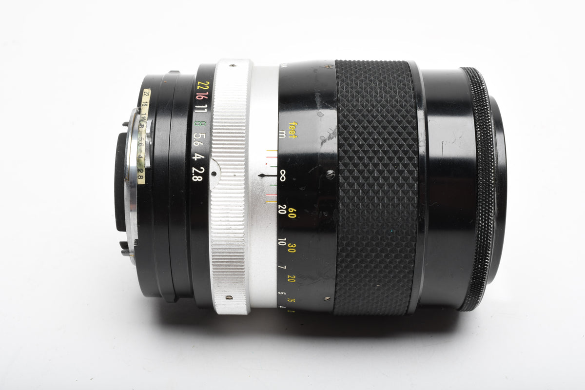Nikon Nikkor-Q 135mm f2.8 AI Converted lens, bargain, still good, w/Caps