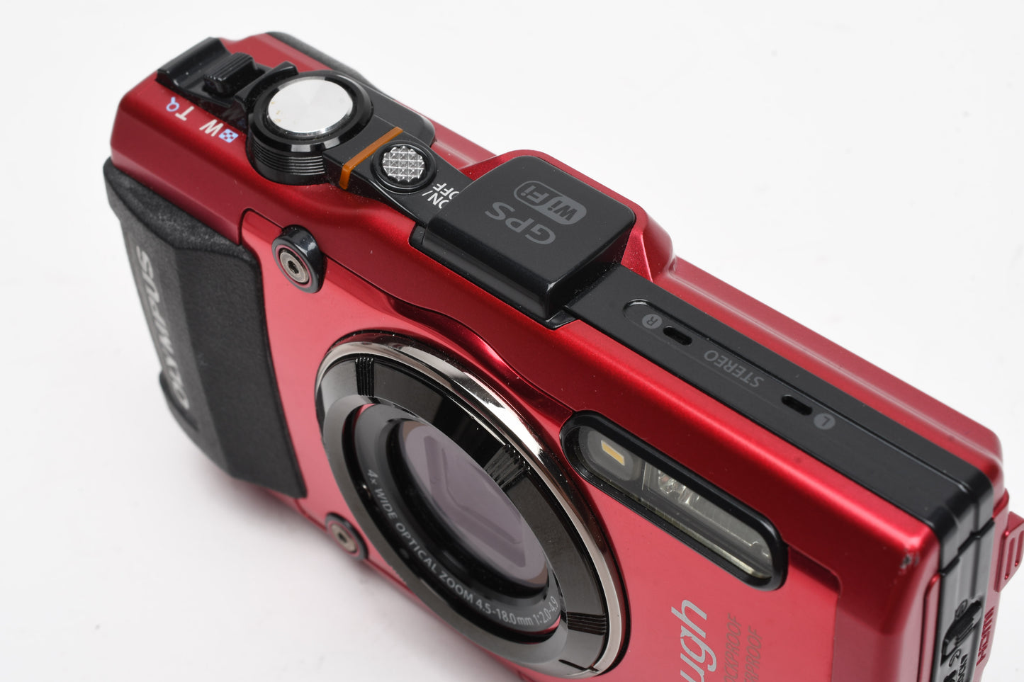 Olympus Stylus TG-4 Tough 16MP Digital Point&Shoot camera, Mint-, Boxed (Red)