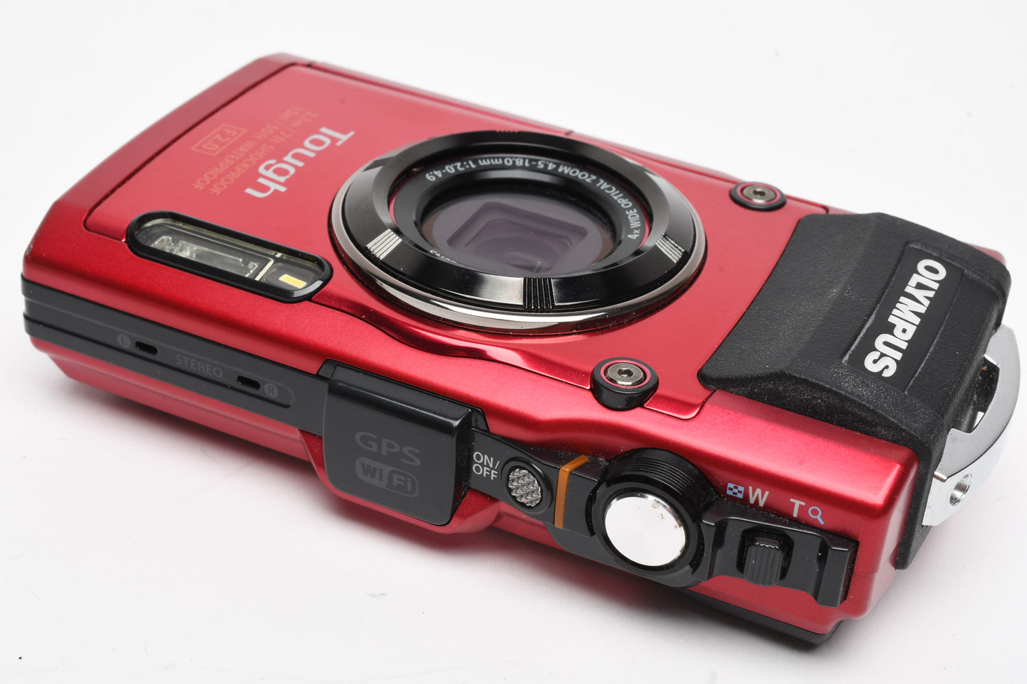 Olympus Stylus TG-4 Tough 16MP Digital Point&Shoot camera, Mint-, Boxed (Red)