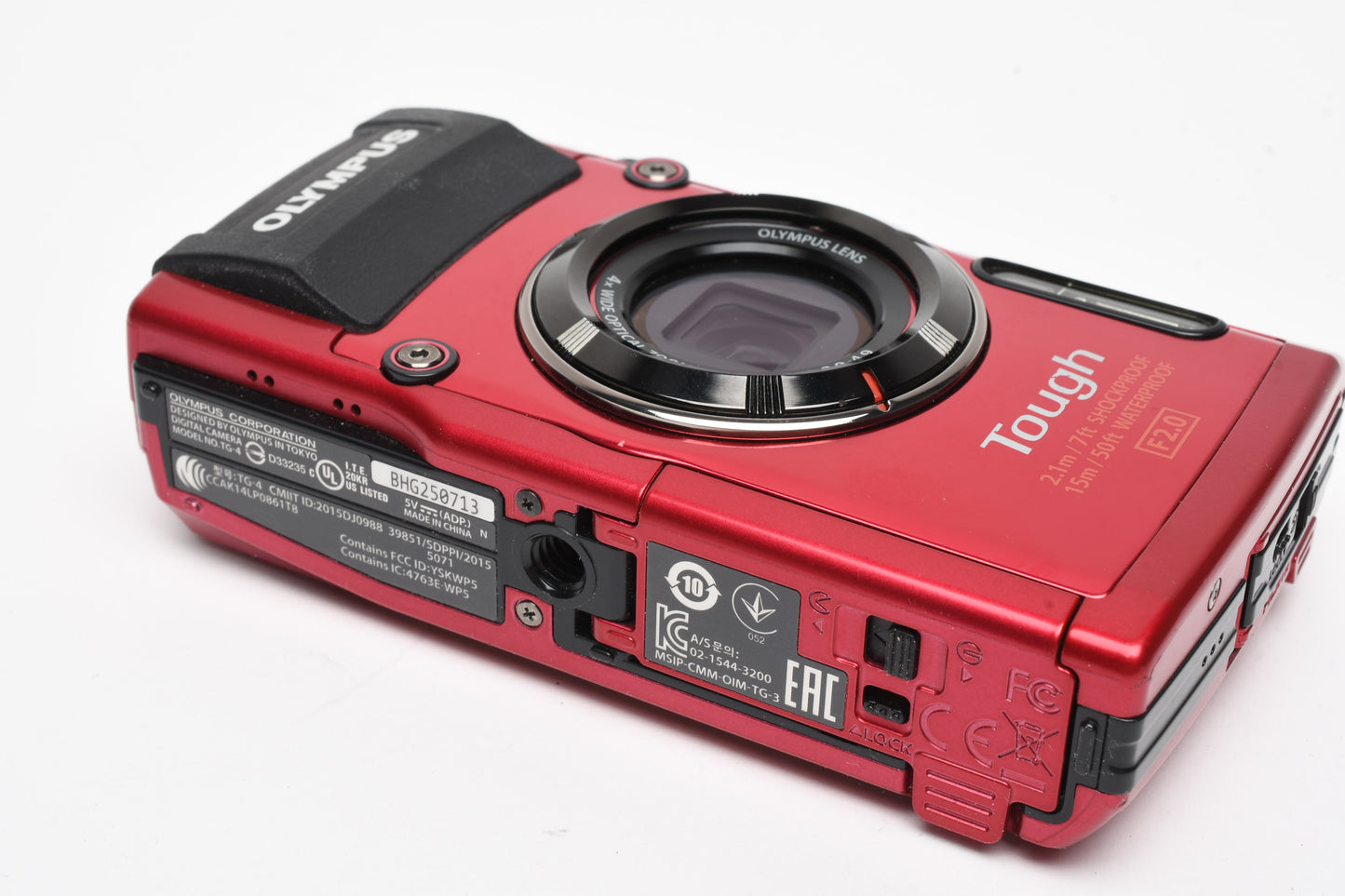 Olympus Stylus TG-4 Tough 16MP Digital Point&Shoot camera, Mint-, Boxed (Red)