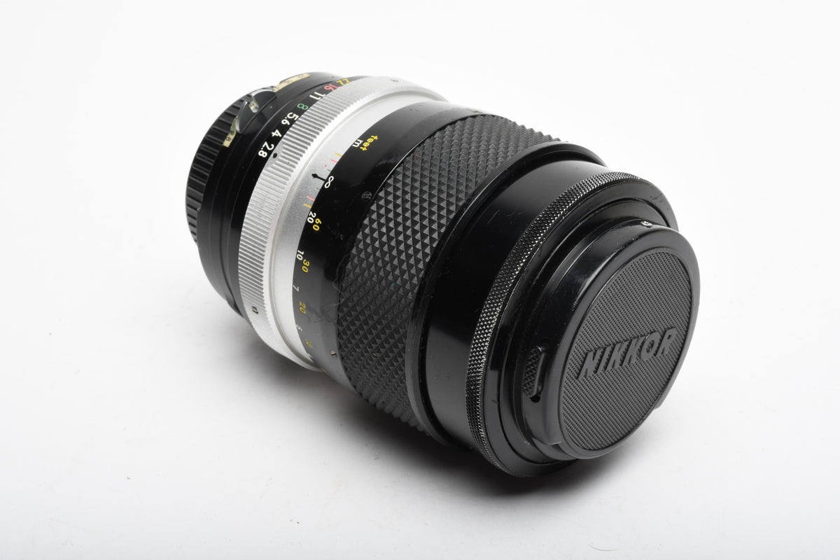 Nikon Nikkor-Q 135mm f2.8 AI Converted lens, bargain, still good, w/Caps