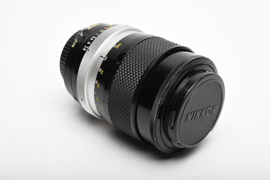 Nikon Nikkor-Q 135mm f2.8 AI Converted lens, bargain, still good, w/Caps