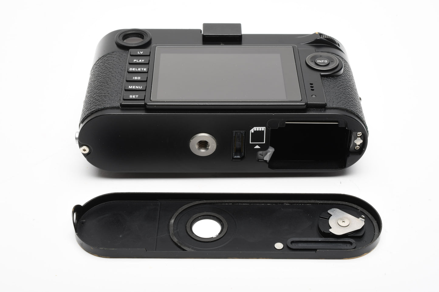 Leica M-P Black Body Typ 240, 2Batts, charger, thumb grip, strap, Boxed, Nice