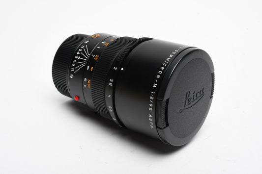 Leica 90mm f2 APO Summicron-M Asph. E55 Lens Black 11884 Mint