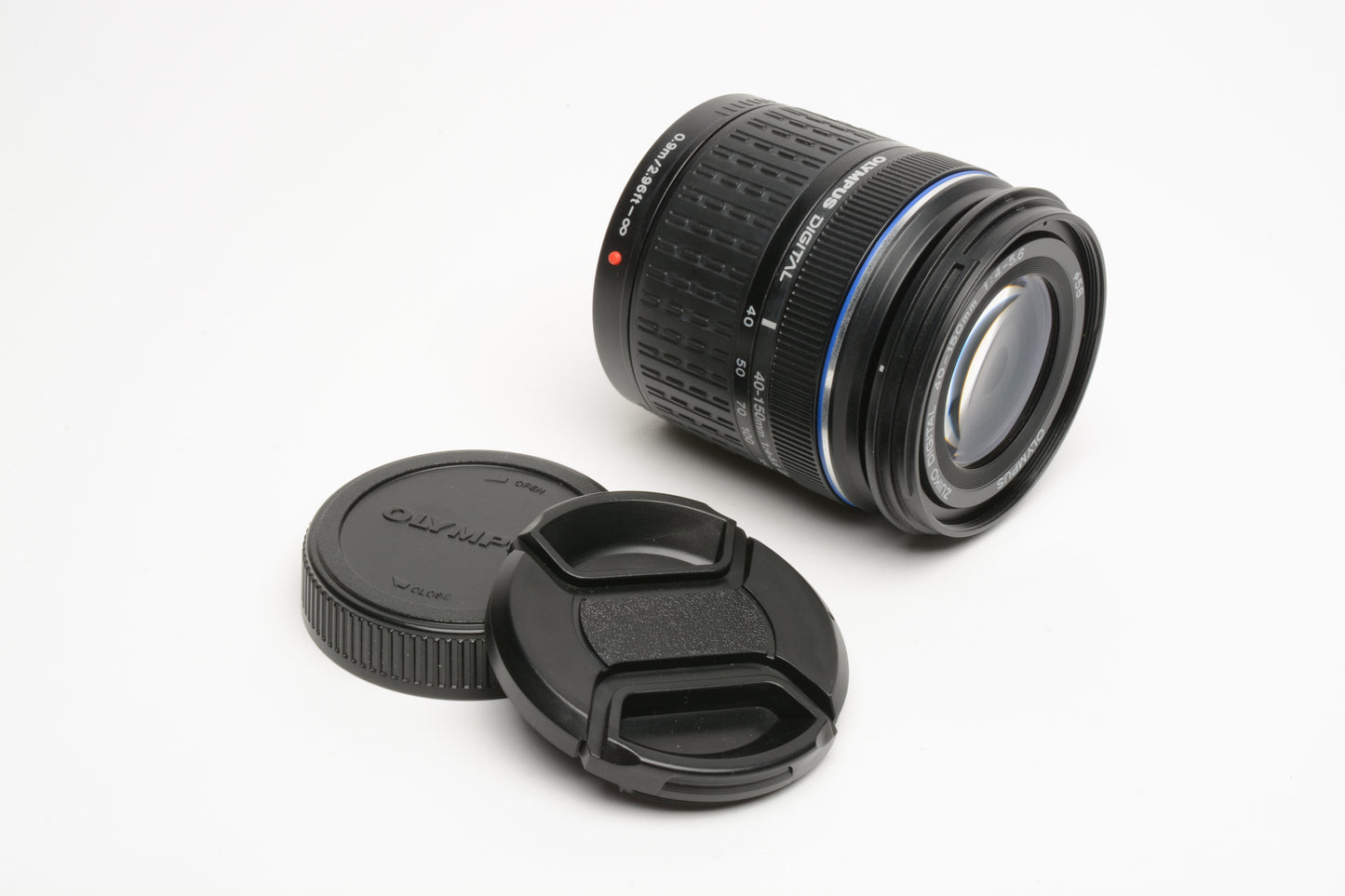 Olympus Zuiko Digital 40-150mm F4-5.6 ED Lens, caps, 4/3 Mount, Nice!