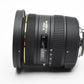 Sigma AF 10-20mm f3.5 DC HSM Wide zoom lens for Nikon, Hood+Caps
