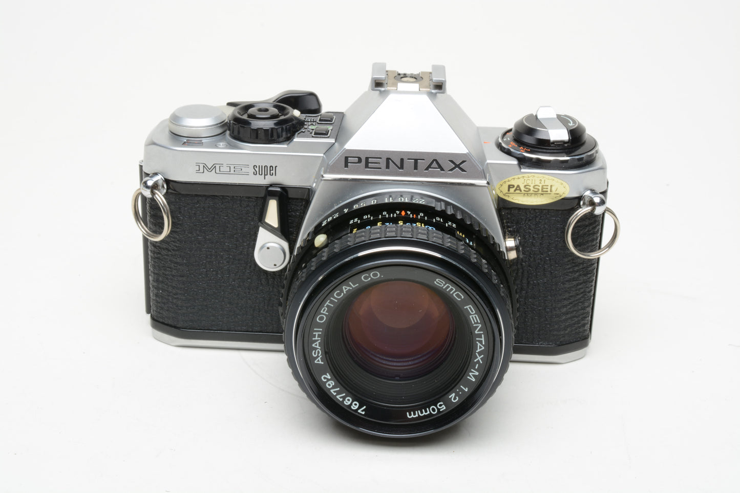 Pentax ME Super 35mm SLR w/50mm f2 PK lens, new seals, manual, very nice!