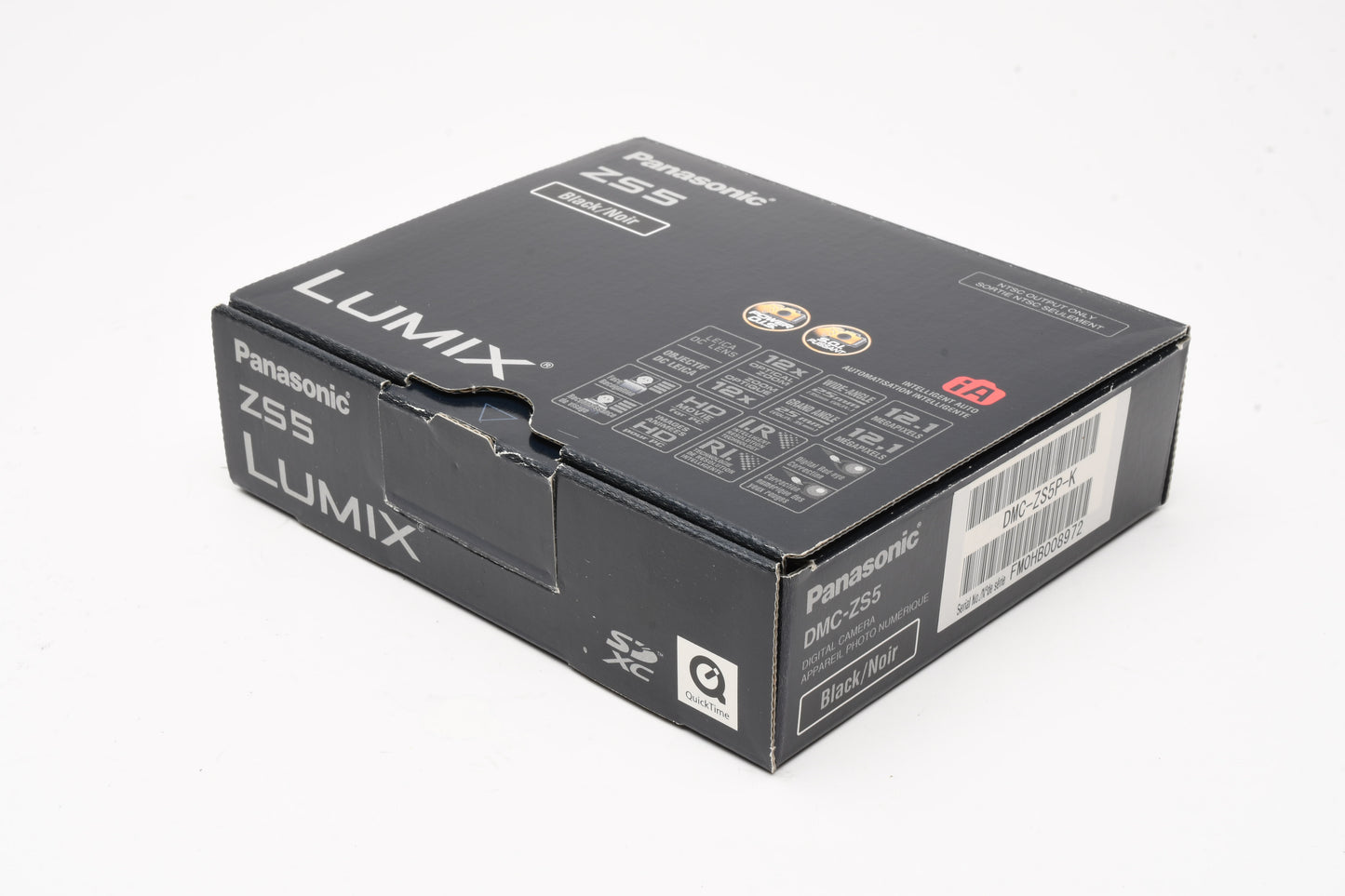 Panasonic Lumix DMC-ZS5 12.1MP Digital Point&Shoot camera w/Leica lens, Boxed