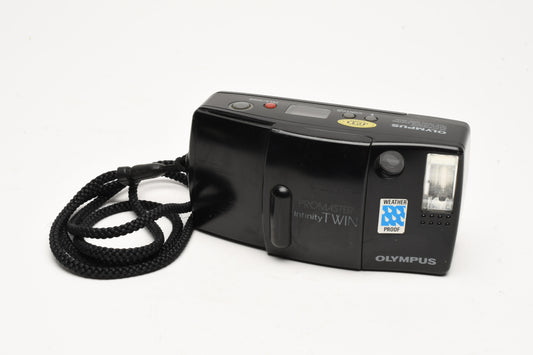 Olympus Infinity Twin QD 35mm Point&Shoot camera, tested, works great