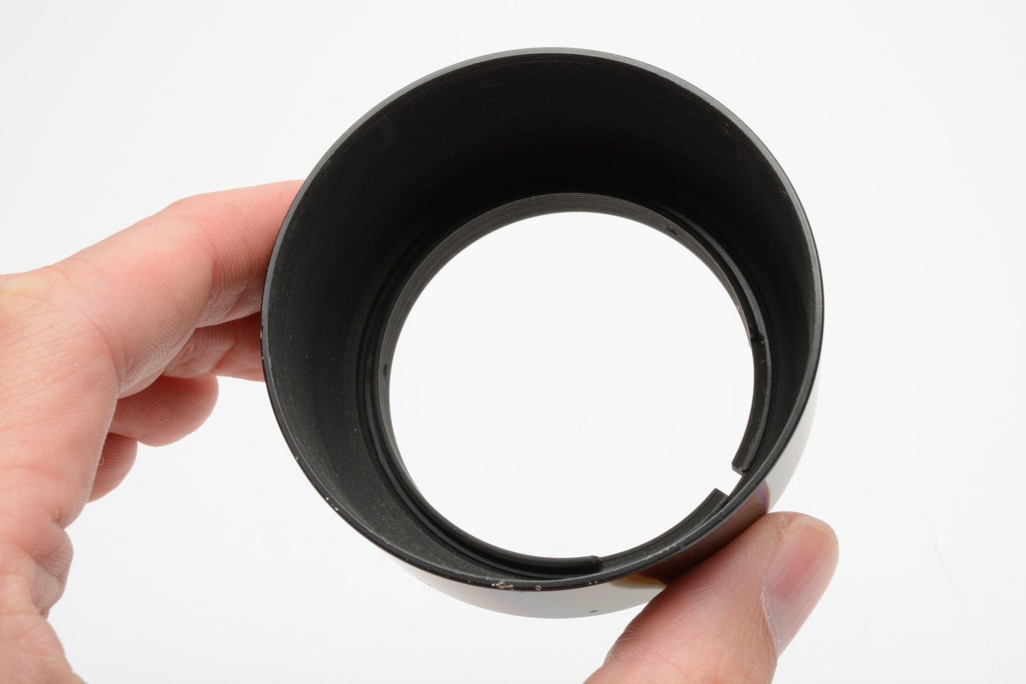 Nikon HS-10 clip-on lens hood, Very clean, For 85mm f2, 105mm f2.5 Lenses