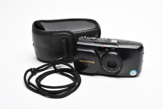 Olympus Stylus Zoom DLX 35mm Point&Shoot w/35-70mm zoom, Great! + Case