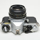 Pentax ME Super 35mm SLR w/50mm f2 PK lens, new seals, manual, very nice!